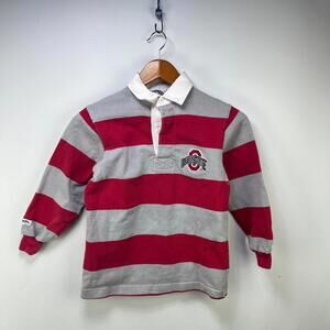 Vintage 90s Ohio State Buckeyes Rugby Shirt Youth Medium
